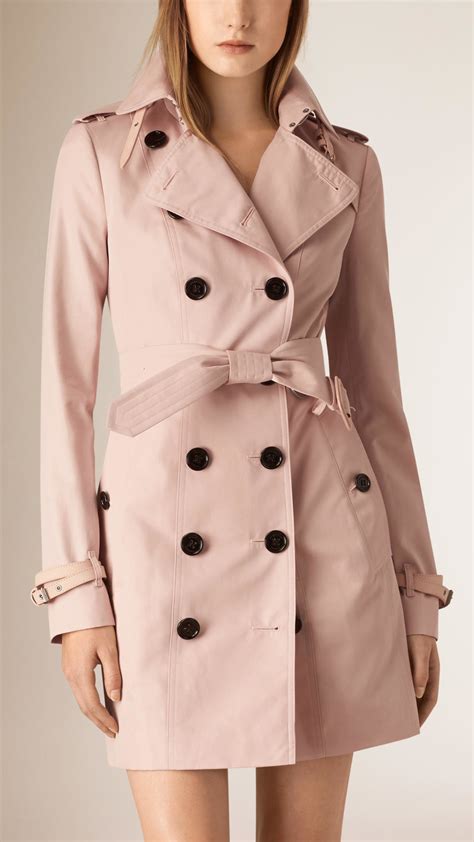 burberry pink trench coat|Burberry trench coat clearance.